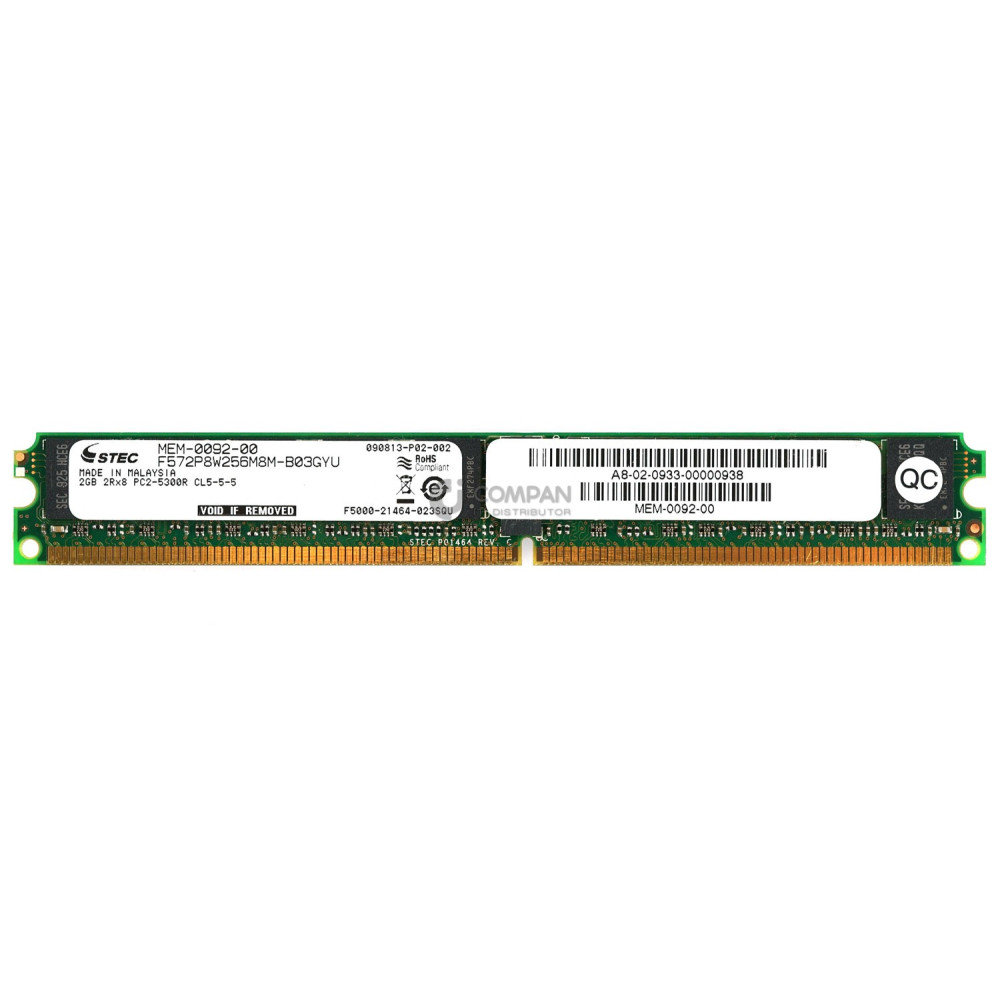 MEM-0092-00 STEC 2GB 2RX8 PC2-5300R